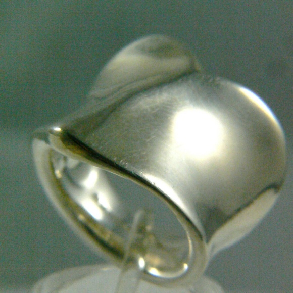 DESIGNER MODERNIST RLM STUDIO SIGNED FORGIVE STERLING SILVER 925 RING - Picture 3 of 10